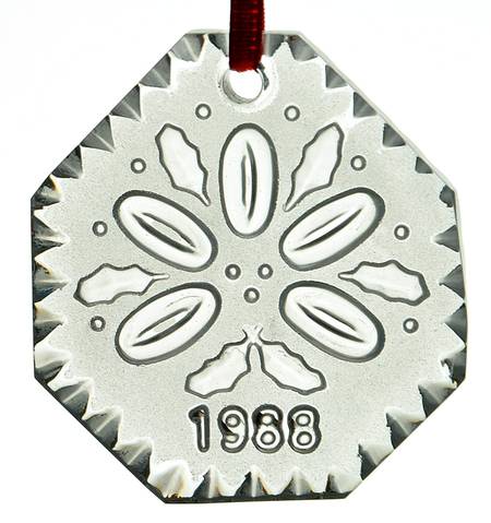 Crystal-Annual Ornament 5 Golden Rings - No Box
