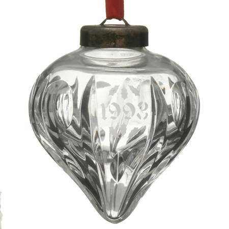 Annual Crystal Ball Ornament 1993 - No Box