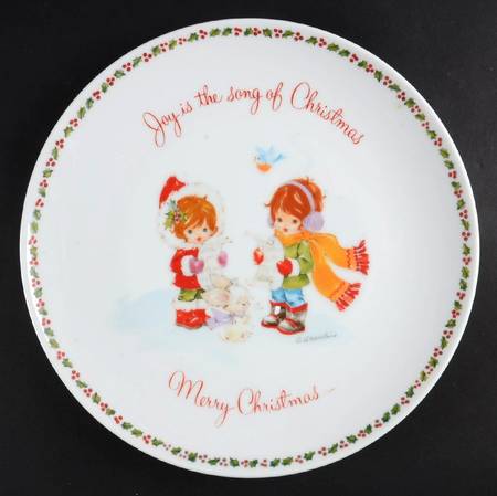 Gigi-Christmas Plate Joy Is The Song Of Christmas - No Box