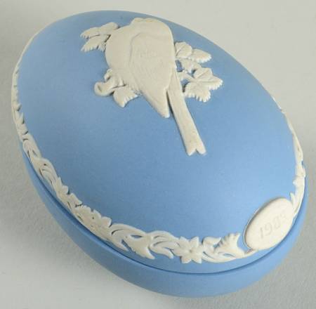 Easter Egg-Jasperware Bullfinch - No Box
