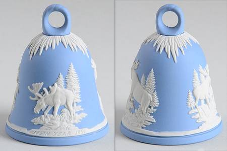 New Years-Bell-Jasperware Moose - Boxed