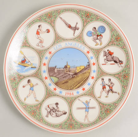 Wedgwood Single Release Plates Los Angeles Olympiad-1984 - No Box