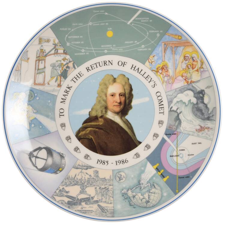 Wedgwood Single Release Plates To Mark The Return Of Halley's Commet - No Box