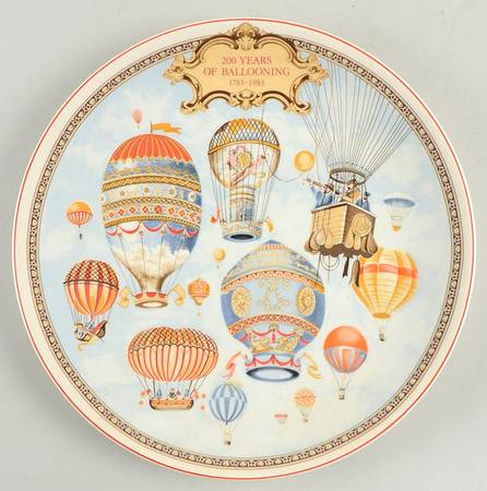 Wedgwood Single Release Plates 200 Years Of Ballooning - No Box