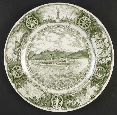 Wedgwood Single Release Plates Moore-Mccormack Ocean Liners - No Box