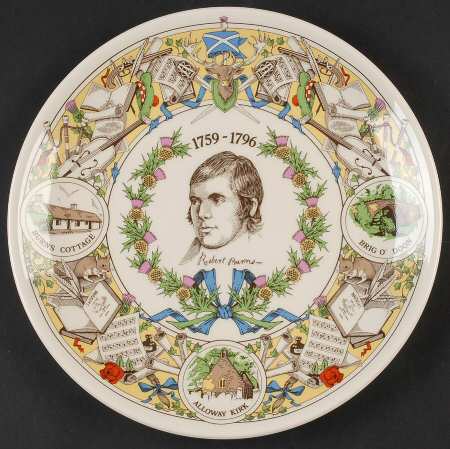 Wedgwood Single Release Plates Robert Burns Bicentenary - No Box