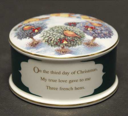 Twelve Days of Christmas 3 French Hens - No Box