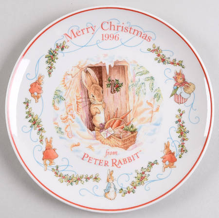 Peter Rabbit-Christmas Plate 1996-Peter Rabbit - With Box