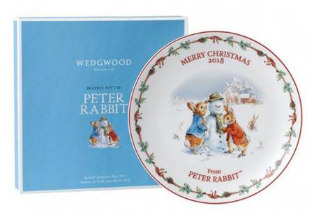 Peter Rabbit-Christmas Plate 2018-Peter Rabbit - Boxed
