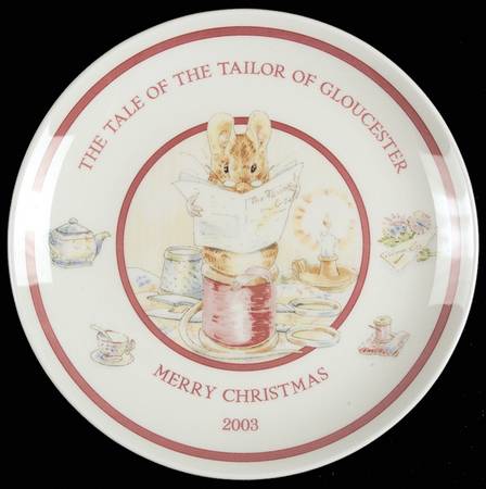 Peter Rabbit-Christmas Plate 2003-Peter Rabbit - No Box