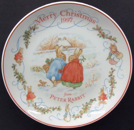 Peter Rabbit-Christmas Plate 1997-Peter Rabbit - No Box