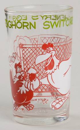 Warner Brothers Glasses 1974 Foghorn Switches Henerys Egg - No Box