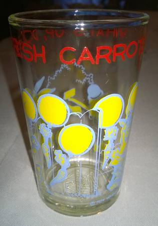 Warner Brothers Glasses 1974 What's Up Doc Fresh Carrots - No Box