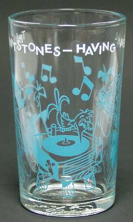 Flintstones Glasses 1962  Having A Ball - No Box