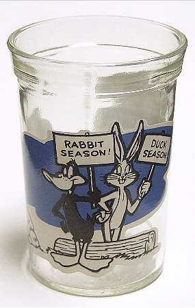 Looney Toons Glasses 1994 Bugs Bunny & Daffy Duck - No Box