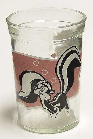 Looney Toons Glasses 1994 Pepe Le Pew & Cat - No Box