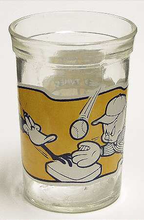 Looney Toons Glasses 1994 Daffy Duck & Porky Pig - No Box