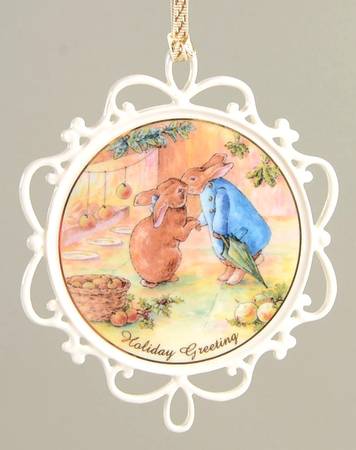 Peter Rabbit Ornament The Holiday Greetng - No Box