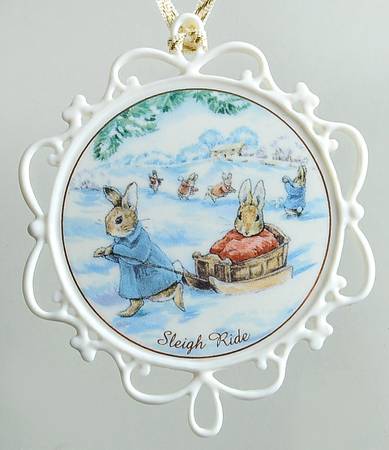 Peter Rabbit Ornament Sleigh Ride - No Box