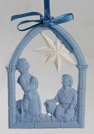 Nativity-Jasperware Nativity-Blue - Boxed