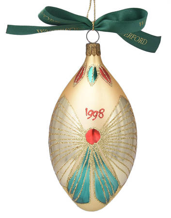 Multicolor on Champagne, White, Gold Happiness Egg-Dated 1998 - No Box
