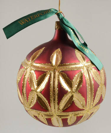 Holiday Heirloom Red and Gold Kylemore Royalty Ball - No Box