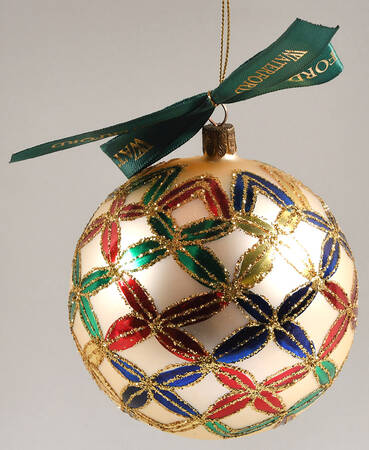 Multicolor on Champagne, White, Gold Killeen Ball - No Box