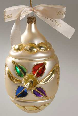 Multicolor Cut and Faceted Ashling Egg - No Box