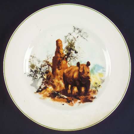 World Wildlife Fund-Plate Rhinoceros - No Box