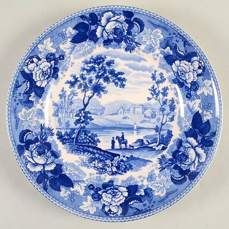 Wedgwood Blue & White Collection Blue Landscape - Boxed