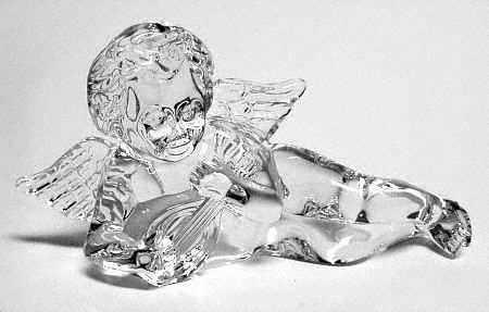 Crystal Cherubs Cherub With Lute - With Box