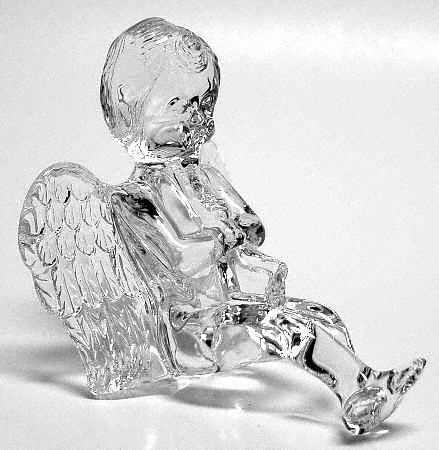 Crystal Cherubs Cherub With Trumpet - No Box