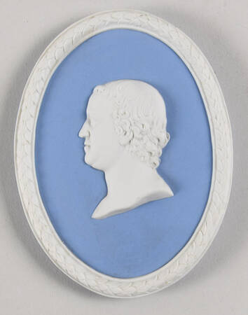 Jasperware Plaque-Personalities Josiah Wedgwood - No Box