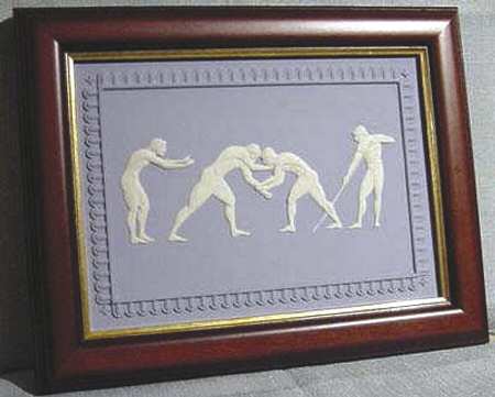 Olympic Plaques Sydney-The Wrestlers - No Box