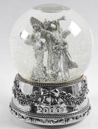 Wallace Silver Giftware Snow Angels Waterglobe - No Box