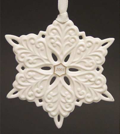 Jasperware Snowflake 2003 Annual - Boxed