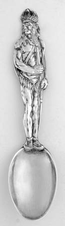 Sterling Souvenir Spoons Indian - No Box