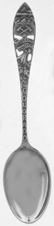 Sterling Souvenir Spoons Colorado-Pierced - No Box