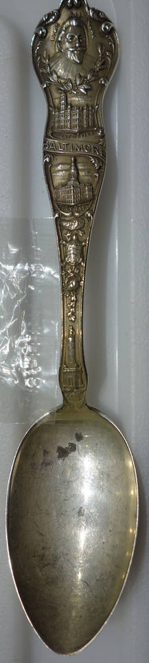 Sterling Souvenir Spoons Baltimore Maryland - No Box