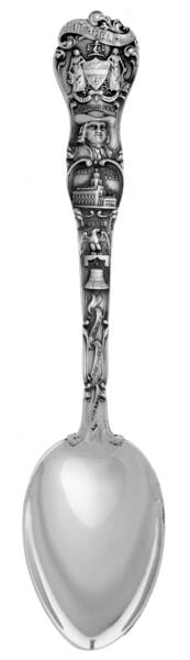 Sterling Souvenir Spoons Philadelphia - No Box