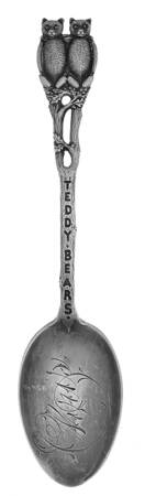 Sterling Souvenir Spoons Teddy Beard - No Box