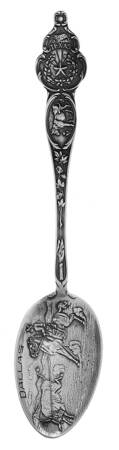 Sterling Souvenir Spoons Dallas Tx - No Box