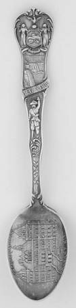 Sterling Souvenir Spoons New York, State Capitol, Albany Ny - No Box