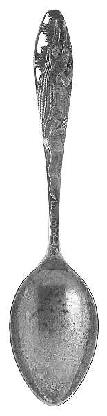 Sterling Souvenir Spoons Florida Alligator On Handle - No Box