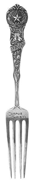 Sterling Souvenir Spoons Corpus Christi Texas  - No Box