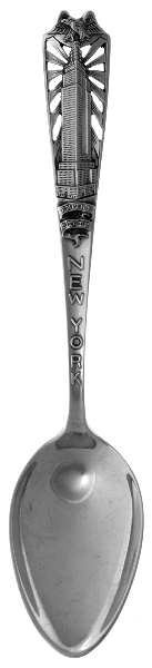 Sterling Souvenir Spoons New York-Empire State Bldg - No Box