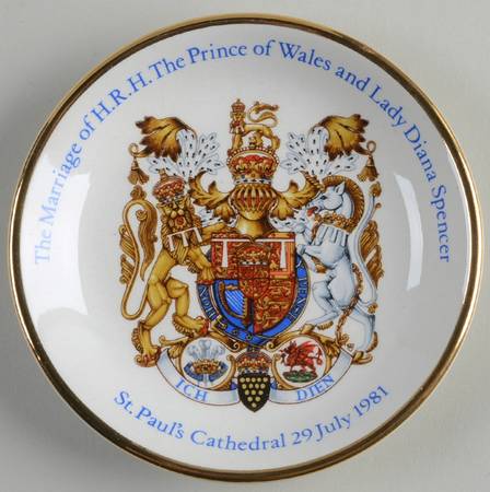 Wood & Sons Royalty Giftware Charles & Diana Wedding Tray - No Box