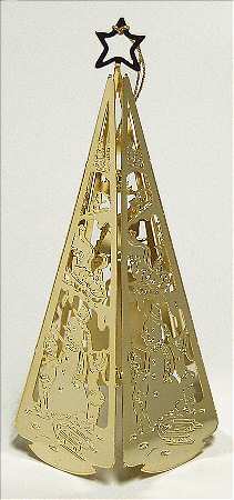 Etched Goldplated Ornaments by Wallace Silver