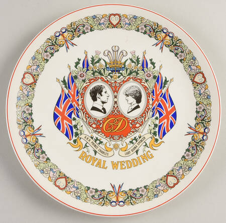 Wedgwood Royal Commemorative Giftware Charles & Diana Royal Wedding Plate - No Box