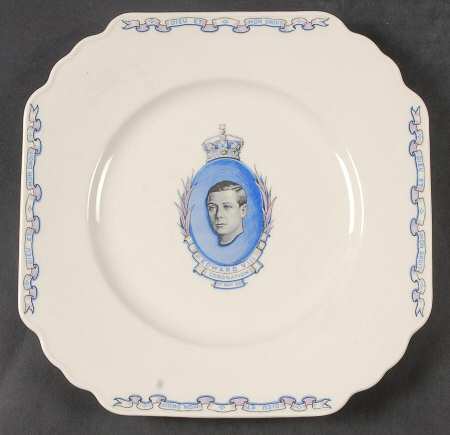 Wedgwood Royal Commemorative Giftware King Edward Viii Coronation Plate - No Box